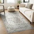 thumbnail image 6 of SIXHOME 3'x5' Area Rugs for Living Room Washable Rug Vintage Medallion Living Room Rug Distressed Soft Carpet Rugs for Bedroom Dinning Room Office Indoor Retro Home Decor Gray, 6 of 6