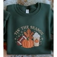 thumbnail image 2 of Embroidered Pumpkin Spice Latte Shirt, Tis The Season Shirt, Embroidered Fall Shirt, Touchdown Fall Sweatshirt, Embroidered Thanksgiving Tee, 2 of 5