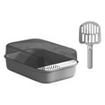 thumbnail image 1 of GROWTH TANK Cat Toilet Rabbit Deep Loo Bedpan Pet Litter Tray Gray, 1 of 6