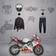 thumbnail image 4 of Soporte de pared para cascos HAINANSTRY, accesorios de moto, 4 of 6