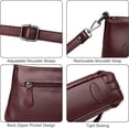thumbnail image 2 of Fashion Crossbody Bags for Women Soft Leather Purses and Handbags Ladies Shoulder Bag Casual, 2 of 7