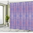 thumbnail image 4 of Ambesonne Floral Shower Curtain, Victorian Lace Flowers Print, 69"Wx75"L, Blue Violet, 4 of 4