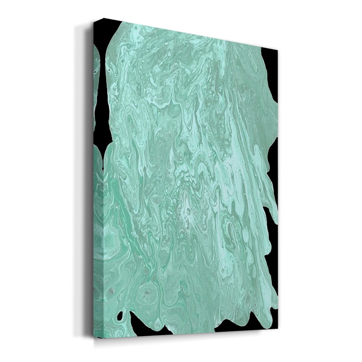 Teal Cascade II Premium Gallery Wrapped Canvas - Ready to Hang