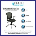thumbnail image 5 of Flash Furniture Mid-Back Dark Gray Mesh Swivel Task Office Chair with Chrome Base and Arms, 5 of 13