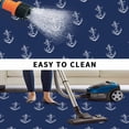 thumbnail image 5 of Navy Blue Anchor Outdoor Rug for Patio/Deck/Porch, Non-Slip Large Area Rug 3 x 5 Ft, Nautical Coastal Summer Ocean Ship Indoor Outdoor Rugs Washable Area Rugs, Reversible Camping Rug Carpet Runner, 5 of 8