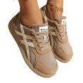 thumbnail image 4 of Willtoo Womens Sneakers Mesh Breathable Lace Up Low Top Color Block Walking Shoes Lightweight Round Toe Casual Flat Trainers, 4 of 5
