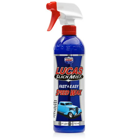 LUCAS OIL 10160 Slick Mist Speed Wax 24 Ounce (Best Car Wax For Blue Cars)