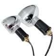 thumbnail image 3 of Turn Signal Indicator Set Chrome+Clear Lens Motorcycle Lights, 3 of 5