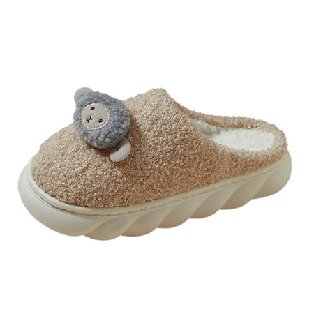 

House Slippers For Women Women Fuzzy House Slippers Memory Foam Slippers Scuff Outdoor Indoor Warm Plush Bedroom Shoes With Slip On