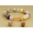 thumbnail image 2 of Angelstones Handmade Gemstone 10mm Multicolor Rutilated Quartz Round Beads Adjustable Braided Macrame Tassels Chakra Reiki Bracelets 7-9 inch Unisex, 2 of 2