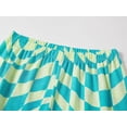 thumbnail image 5 of Beezizac Blue Checker Pajamas for Big/Teen Girls – Cute Summer 2-Piece Short Sleeves Shirt & Pants PJs Play Set Size 8, 5 of 7