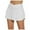 White, variant on Tfken Summer Skirts For Women Elastic Waist Solid Color Mini Skirts With Built In Shorts Sportswear Casual Female Leisure Clothes Black