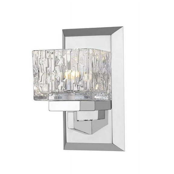 1 Light Wall Sconce In Metropolitan Style 4.75 Inches Wide By 8.75 Inches High-Chrome Finish Z-Lite 1927-1S-Ch