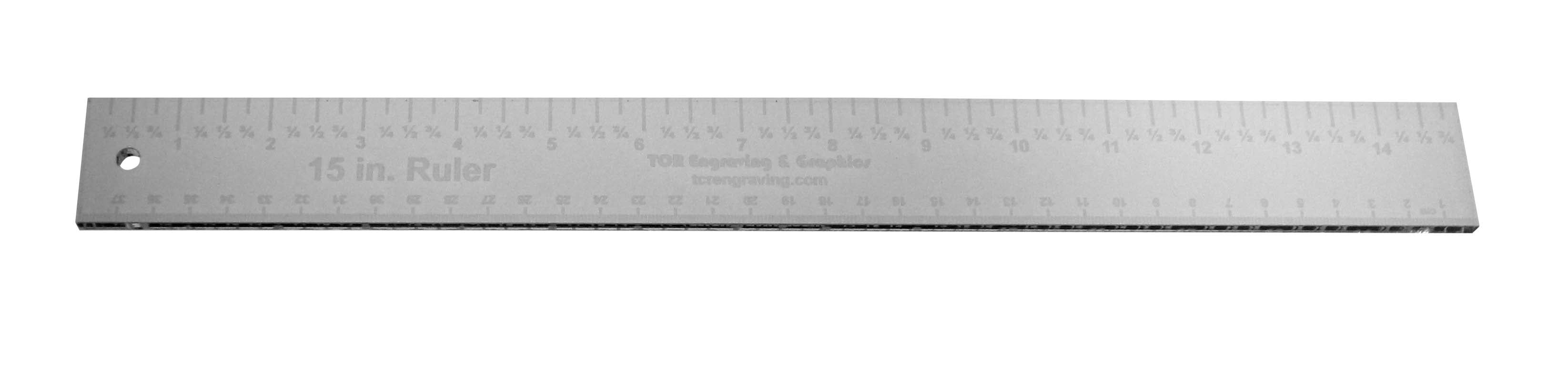 15" x 1.5" Ruler - 1/4" Clear Acrylic - Quilting/Sewing/Embroidery - Template
