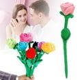 thumbnail image 2 of Clearance Items Plush Bouquet Artificial Flowers – Soft & Colorful Faux Flowers, Cute Foldable Stem, Fun Gift for Birthdays, Valentine's Day, Home & Office Décor, DIY Crafting & Events, 2 of 9