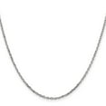thumbnail image 2 of Primal Gold 10 Karat White Gold 1.8mm Diamond-cut Cable Chain, 2 of 4