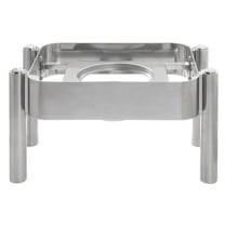 HUBERT Half Size Chafer Frame Modern Style Stainless Steel - 18"L x 12 3/5"W x 9 1/2"H
