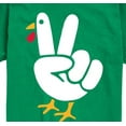 thumbnail image 3 of Instant Message - Peace Hand Chicken - Toddler And Youth Short Sleeve Graphic T-Shirt, 3 of 6