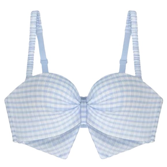 Bmisegm Women's Bra for Comfort and Style for Everyday Use Seamless Design Adjustable Straps Variety of Sizes Blue 32