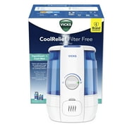 Vicks 1.2 Gallon Cool Relief Filter Free Ultrasonic Humidifier, VUL600, 400 sq. ft