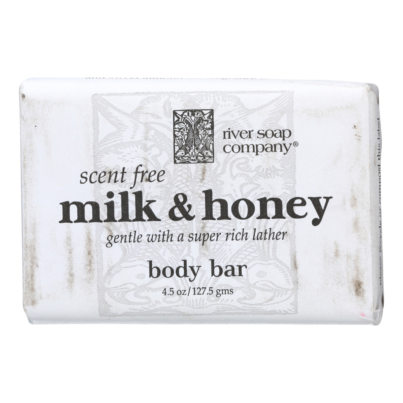 River Soap Company Bar Soap Scent Free Milk & Honey 4.5 oz. by River Soap