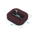 thumbnail image 5 of Paquete de 20 tazas de fieltro para muebles, almohadillas antideslizantes para ruedas inferiores, tope deslizante para rueda de cama, protector de suelo de madera dura, 5 of 5