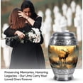 thumbnail image 4 of Yatskia Woodland Deer Urns For Human Ashes Adult Female & Male, Small Cremation Urns For Human Ashes, (Monar 10 Inch and 3 Inch), 4 of 8