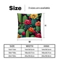 thumbnail image 5 of Cactus Throw Pillow Covers Set of 2 - Velvet Decorative Pillow Cases with Unique Patterns, 16x16, 18x18, 20x20 Couch, Sofa - Throw Pillows for Living Room, 5 of 6