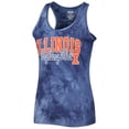 thumbnail image 2 of Women's Concepts Sport Navy Illinois Fighting Illini Billboard Tie-Dye Tank and Shorts Sleep Set, 2 of 5