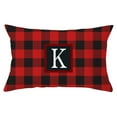 thumbnail image 1 of Fiudx Funda de Almohada Navideña con Estampado de Muñeco Sin Rostro y Gnomo Enano, Diseño de Celosía Multicolor, Decoración para Sofá o Sala de Estar, Acogedor Ambiente Navideño, 30 X 50 Cm, Lavable, 1 of 2
