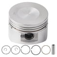 thumbnail image 2 of Pin Piston Rings Motorcycle Piston Piston Pin Replacement Vehicle Accessory 52.4mm 13mm Pin Piston Rings Kit Fit For Loncin / BT 110cc 125cc Engine PIT PRO PIT Bike Trail Dirt Bike, 2 of 8