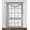 GREY/WHITE, variant on 1PC S38 SCARF VALANCE SHEER VOILE TRELLIS GEOMETRIC BROWN/TEAL SEE THRU WINDOW KITCHEN, BATHROOM, RESTAURANT, ANY USE SIZE 36" WIDE X 216" LENGTH
