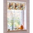 thumbnail image 4 of Valances for Windows Thanksgiving Watercolor Rod Pocket Cafe Window Treatments Valance Curtains for Kitchen Bathroom Laundry Basement Windows 60"x14", 4 of 6