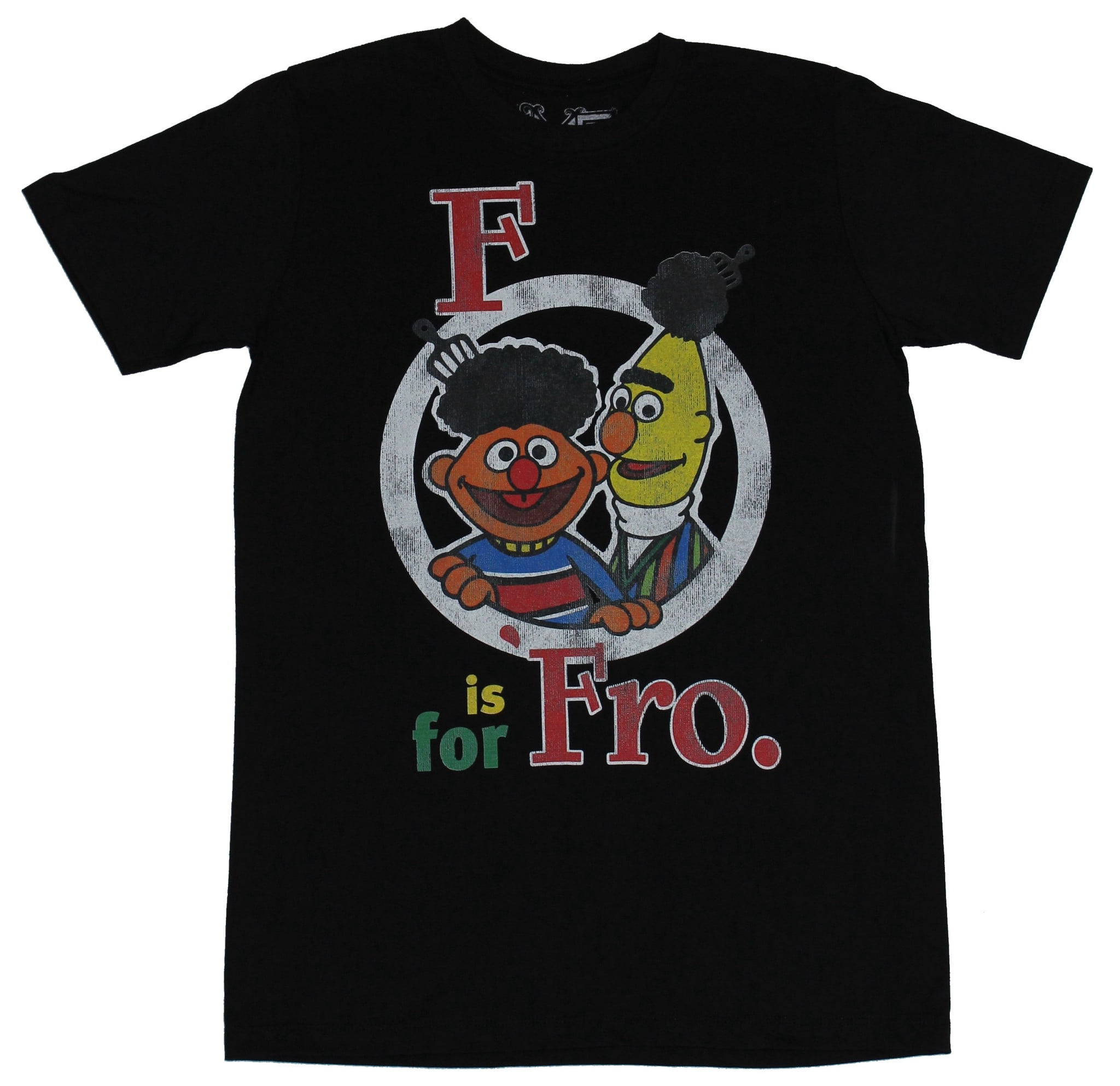Sesame Street Mens T-Shirt - F is For 