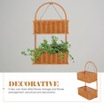 thumbnail image 5 of TEHAUX  Hanging Bathroom Wicker Basket Indoor Wall Storage Decoration Toiletry, 5 of 8