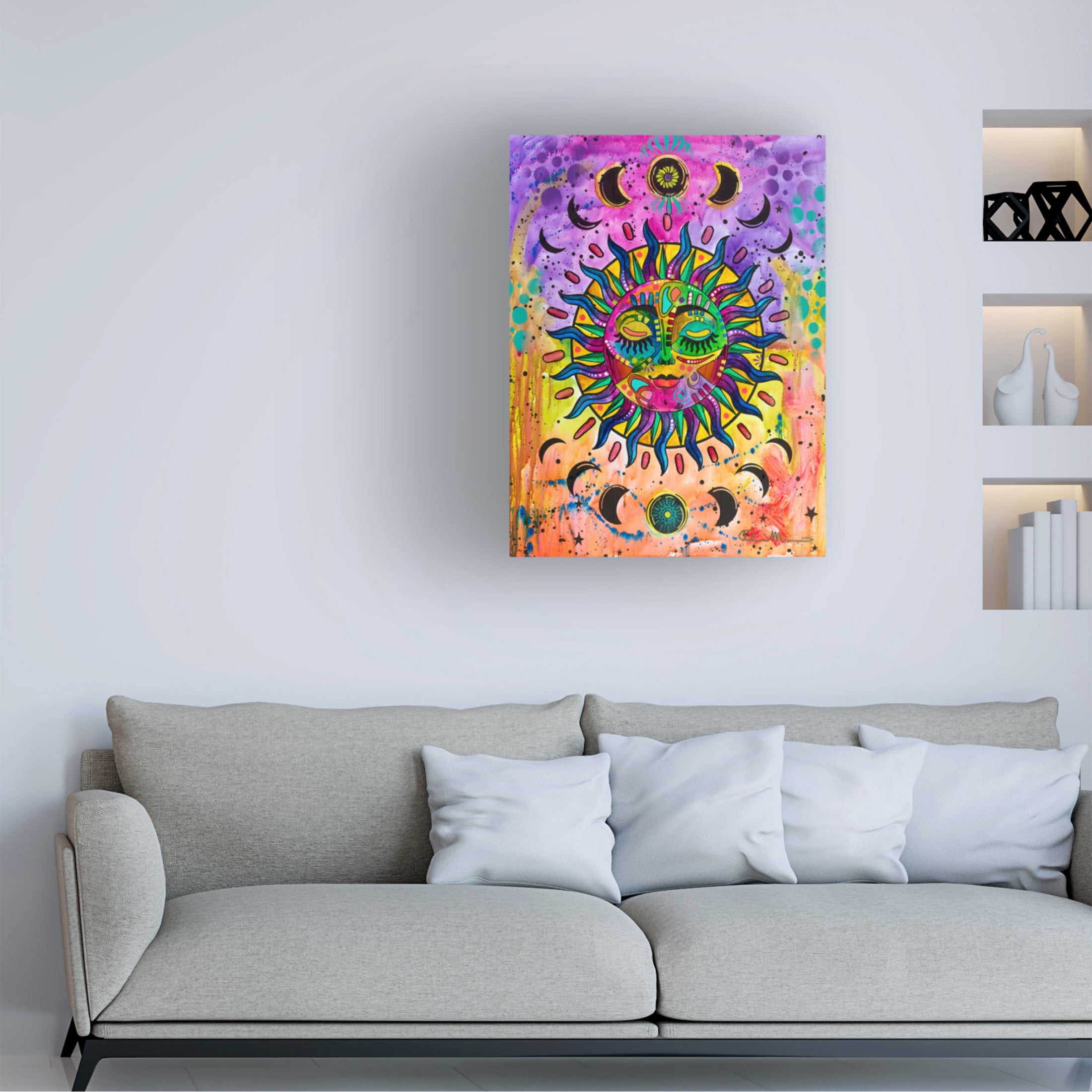 Canvas Wall Art - Dean Russo 'Sun' Wall Art for Living Room, Bedroom, or Office Décor by Trademark Fine Art - 35 x 47 Inches