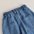 thumbnail image 7 of Shadoumai Denim Flared Skort for Toddler Girls Playful Pleated Mini Jean Skirt with Built-In Shorts, 7 of 7