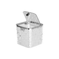 thumbnail image 2 of Desktop Trash Can, Large Capacity Transparent Pops-Up Lid Trash Bin, Water Ripples Design Multi-Functional Lights Luxuries Desktop Sundries Storage Bins, 2 of 6