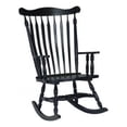thumbnail image 1 of International Concepts Solid Wood Rocking Chair in Antique Black, 1 of 10