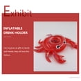 thumbnail image 3 of 5pcs Inflatable Cup Holder Water Floating Cup Holder Cartoon Crab Cup Holder, 3 of 9