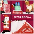 thumbnail image 4 of 8 FT Tall Christmas Inflatable Santa & Reindeer on the Roof Holiday Yard Decoration, Internal LED Lights, 4 of 6