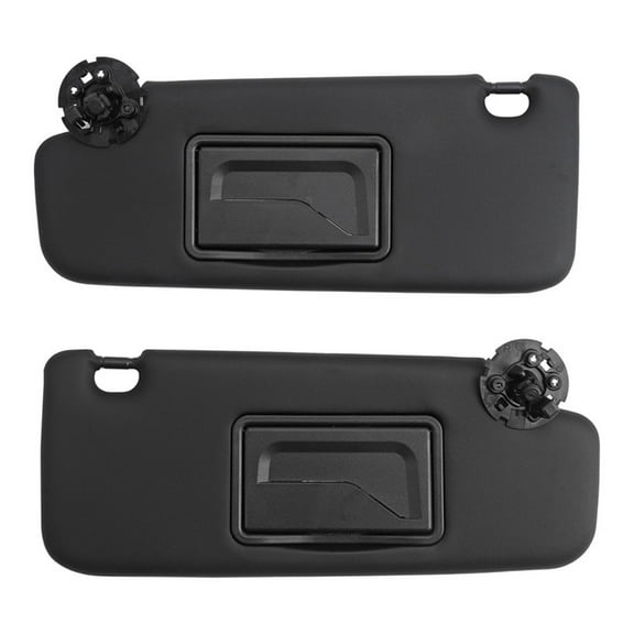 Left Driver & Right Passenger Side Car Sun Visor With Makeup Mirror For Chevrolet Cruze 2011-2019 -Driver and codriver-black