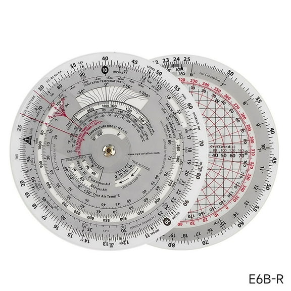 E6B-R E6B-R2 Circular Flight Computer Aviation Plotter Slide Rule For Aviation Flight Training Pilot Training