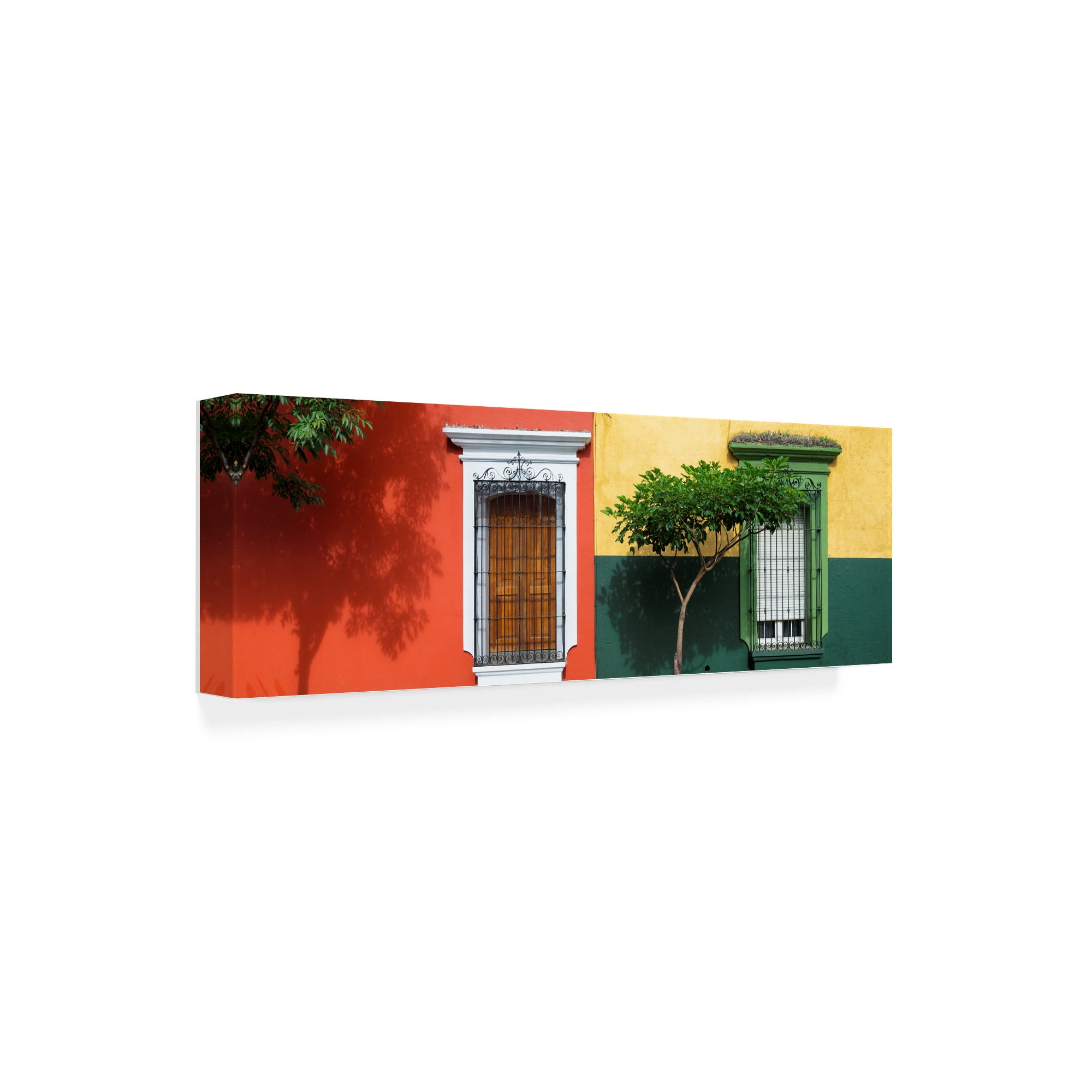 Trademark Fine Art 'Viva Mexico 2 Mexican Colorful Facades' Canvas Art by Philippe Hugonnard