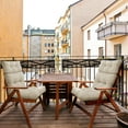 thumbnail image 4 of EAGLE PEAK New Tufted Outdoor/Indoor High Back Patio Chair Cushion, Set of 2, 46 x 22 in, Beige, 4 of 11