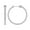 10K White Gold, variant on Fine Jewelry Sterling Silver Round Shaped Diamond Hoop-Round Round Hoop Earrings (1 7/8 cttw, I-J Color, I2-I3 Clarity)