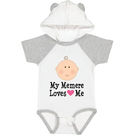 

Inktastic Me Memere Loves Me Grandchild Gift Baby Girl Bodysuit