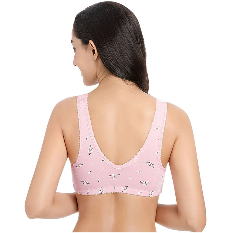 Eashery Under Outfit Bras for Women Women's Elements of Bliss Support and  Comfort Wireless Lift T-Shirt Bra Pink 3X-Large 