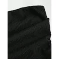 thumbnail image 4 of Y2K Style Ruched Textured Fabric Bandeau Mini Dress, 4 of 10