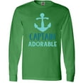 thumbnail image 3 of Inktastic Captain Adorable, Boat Anchor, Nautical - Blue Long Sleeve T-Shirt, 3 of 5